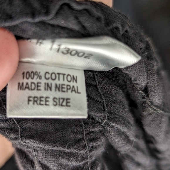 Y2K Floral Indian 100% Hippie Strapless Smocked Embroidered Textured Medium - Picture 7 of 7